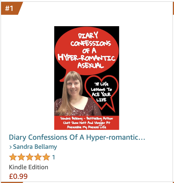 International Bestseller #1 Hot New Releases – Diary Confessions of A Hyper-romantic Asexual – 78 Life Lessons To ACE Your Life